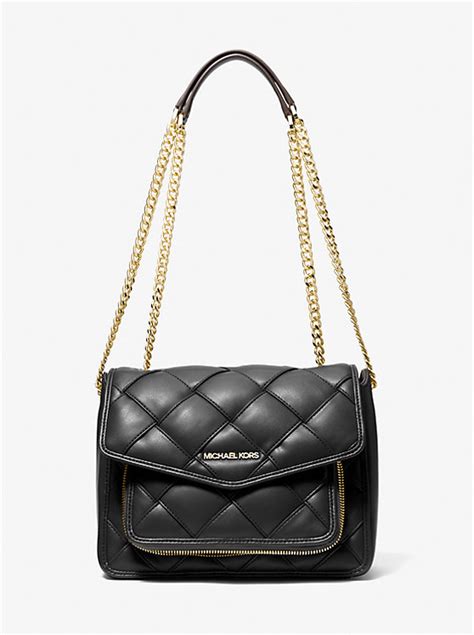 michael kors regina medium woven shoulder bag|Regina Medium Woven Shoulder Bag .